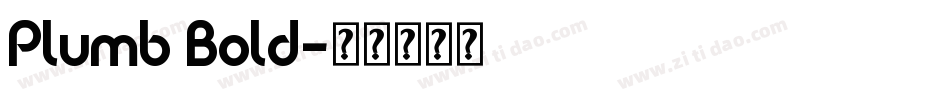 Plumb Bold字体转换